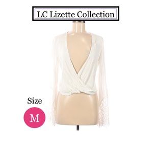 Hippie Wrap Lace Sleeve Top